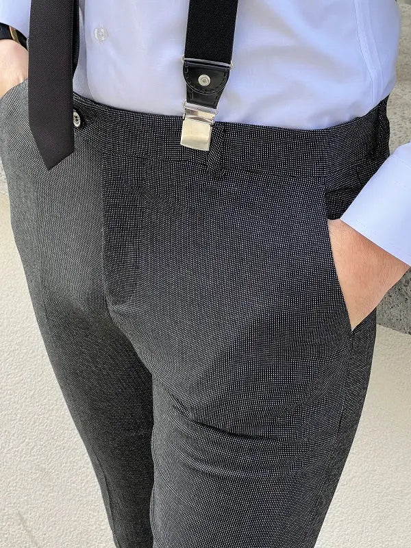Rockford Dark Gray Slim Fit Cotton Pants: Ultimate Versatility for Any Occasion - BRABION