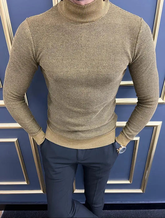 Vince Camel Slim Fit Mock Turtleneck Sweater - BRABION