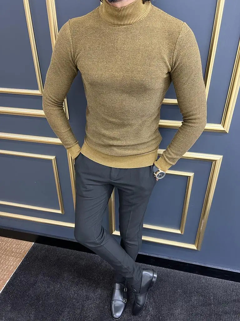 Vince Camel Slim Fit Mock Turtleneck Sweater - BRABION