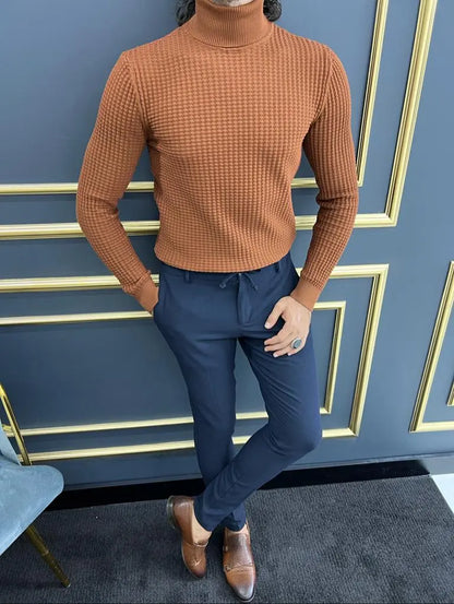 Vince Camel Slim Fit Turtleneck Cotton Sweater - BRABION