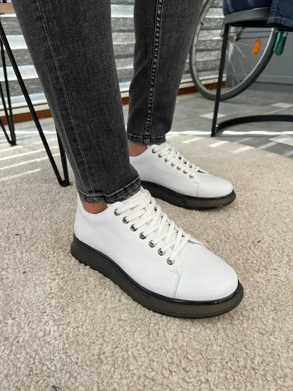 Tampa White High Top Sneakers - Elevate Your Style - BRABION