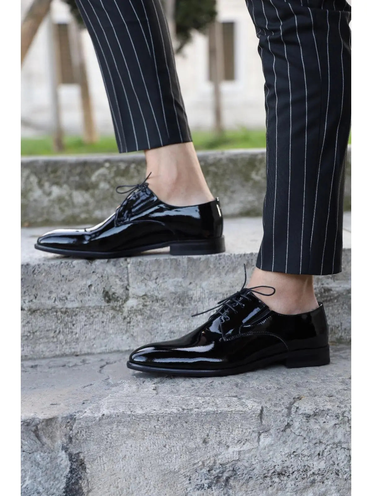 Ferrar Black Classic Leather Shoes - BRABION