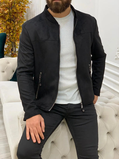 Bari Slim Fit Black Jacket - BRABION