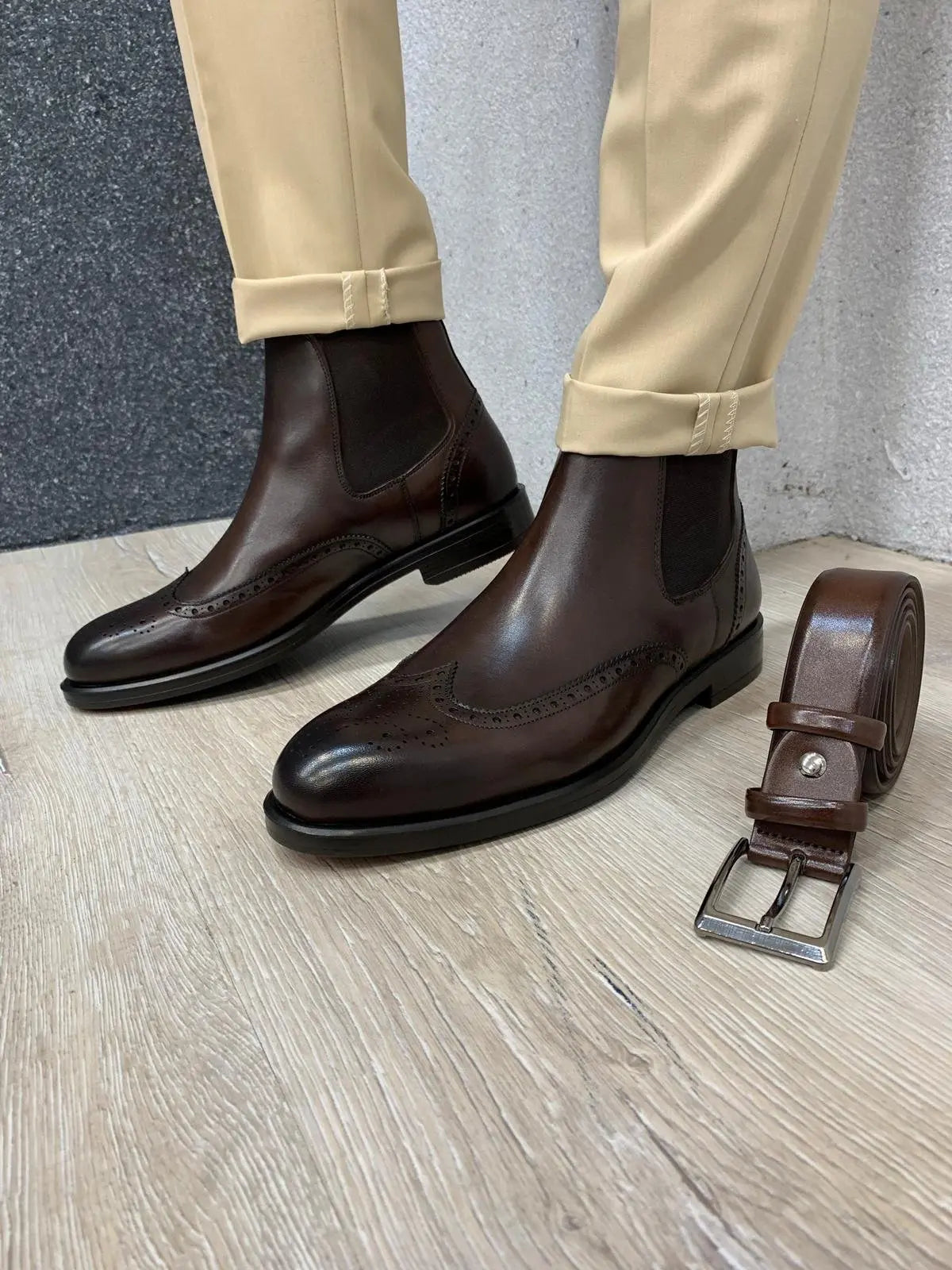 Napoli Leather Boots - Elegant Versatility for Every Occasion - BRABION