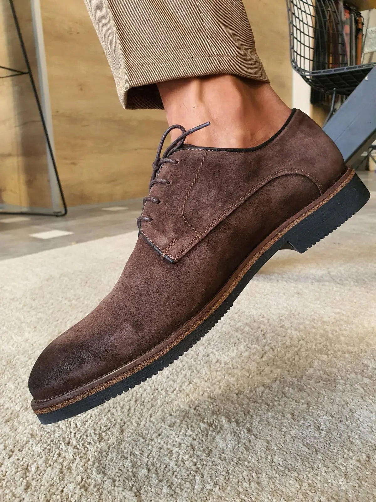 Stefano Brown Suede Derbys: Sophisticated Footwear for Every Occasion - BRABION
