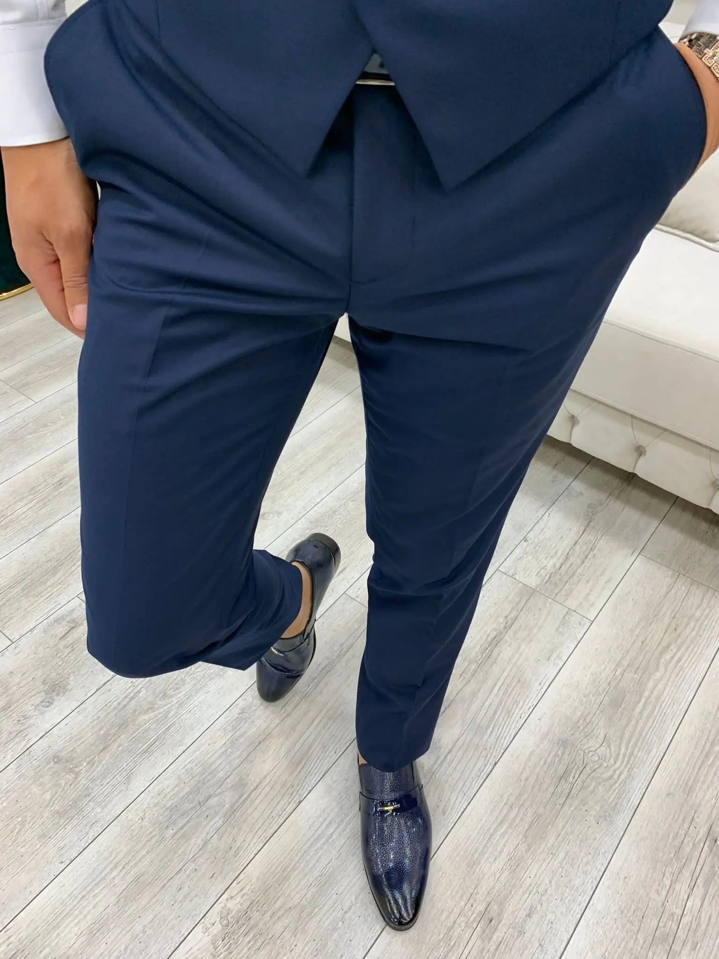 Lance Blue Slim Fit Suit - Elevate Your Wardrobe BOJONI