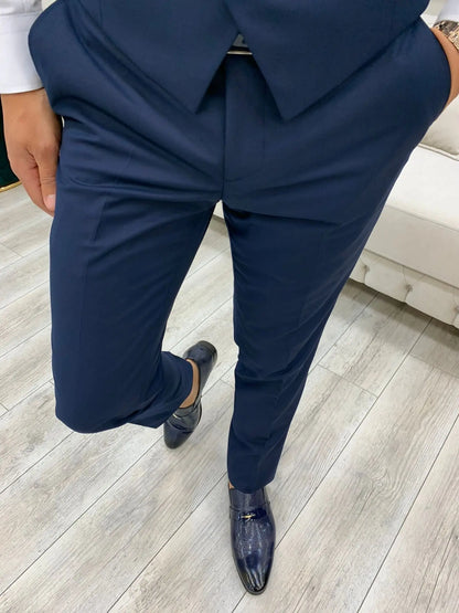 Lance Blue Slim Fit Suit - Elevate Your Wardrobe BOJONI