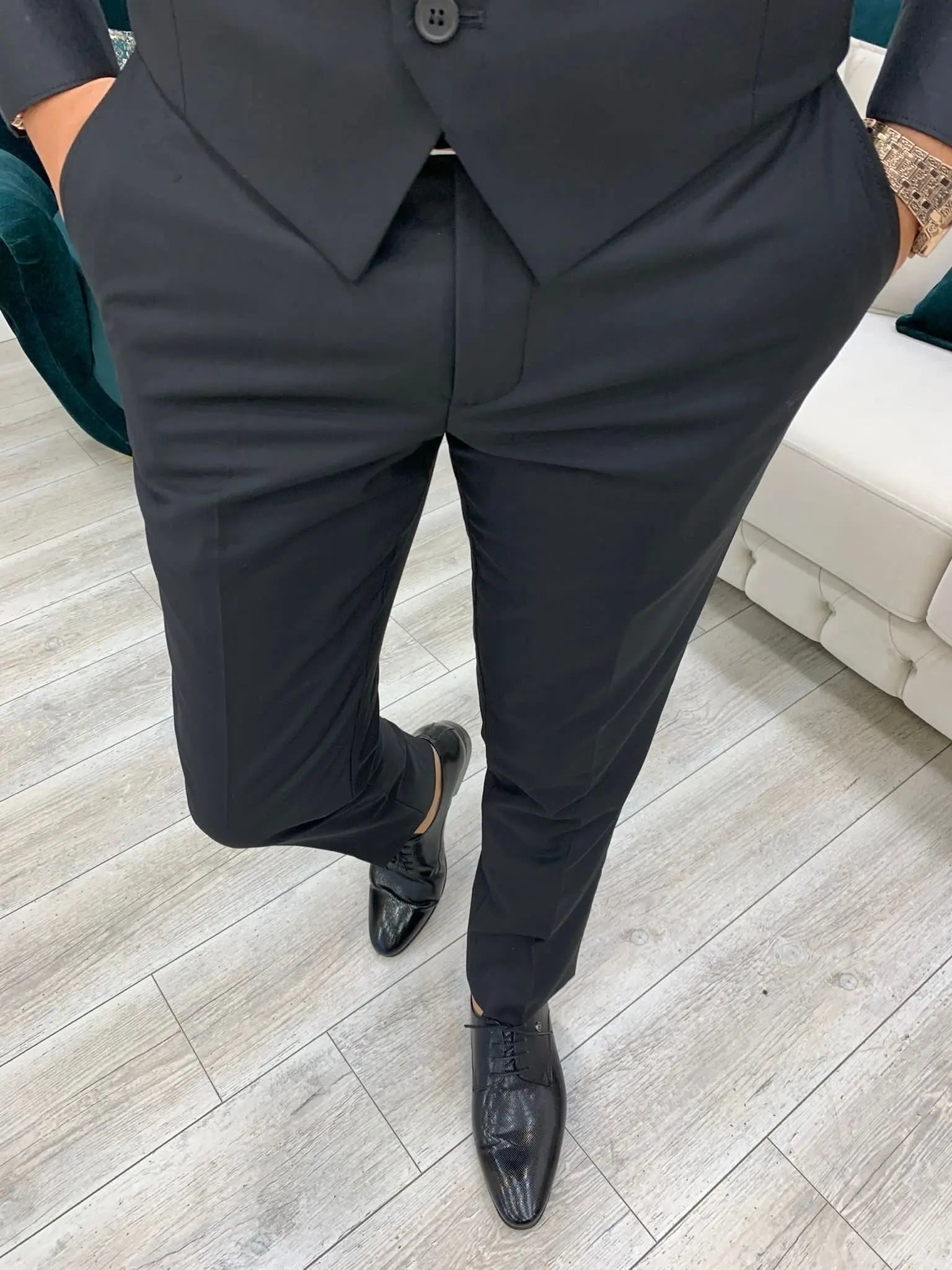 Lance Black Slim Fit Suit - Versatile Three-Piece Ensemble for Any Occasion BOJONI
