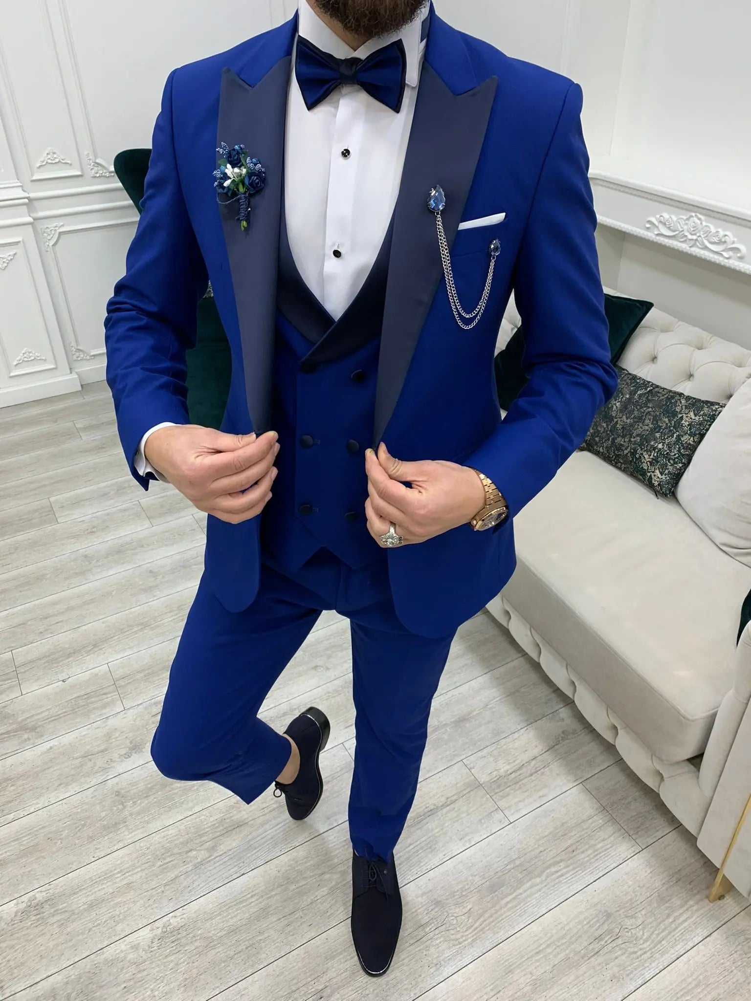 Perris Sax Slim Fit Tuxedo - BRABION