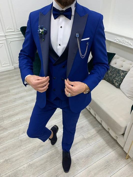 Perris Sax Slim Fit Tuxedo - BRABION