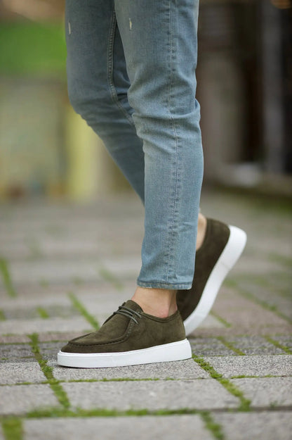 Vince Eva Sole Lace Detail Casual Shoes in Green - BRABION