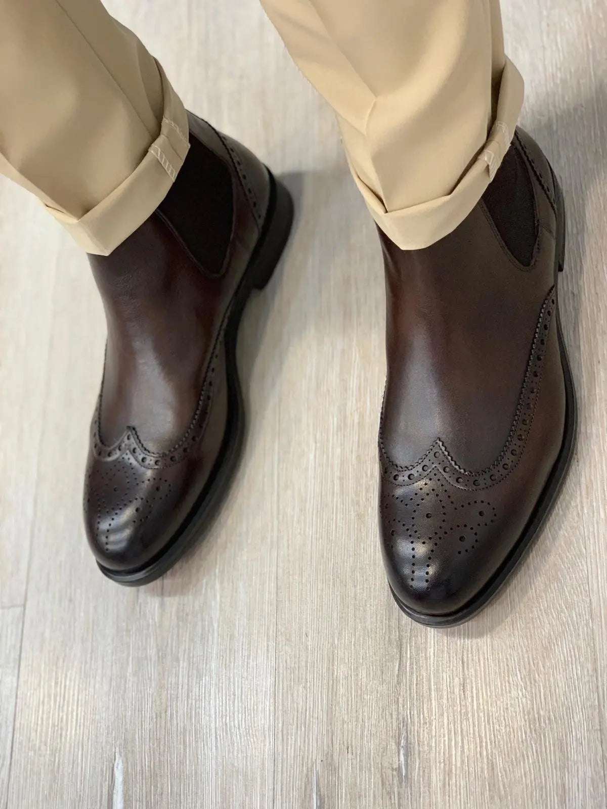 Napoli Leather Boots - Elegant Versatility for Every Occasion - BRABION