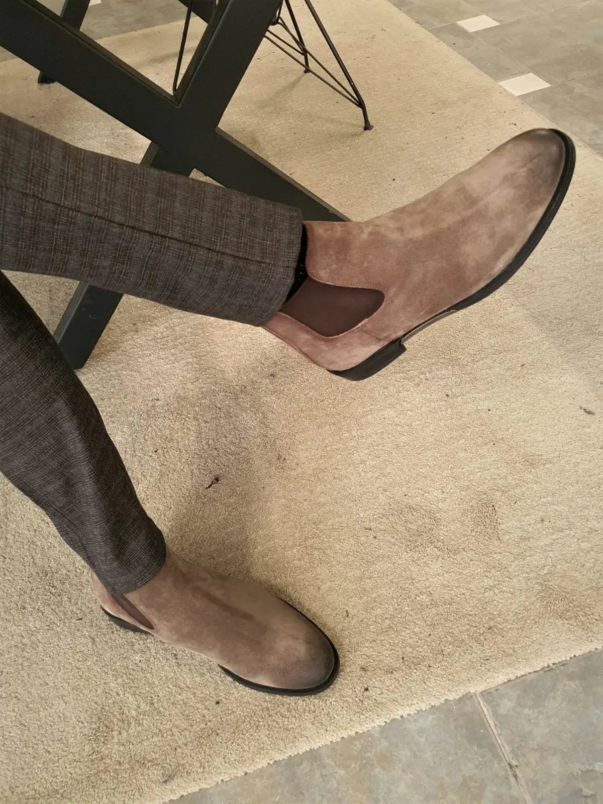 Torino Mink Suede Chelsea Boots - Timeless Elegance and Comfort - BRABION
