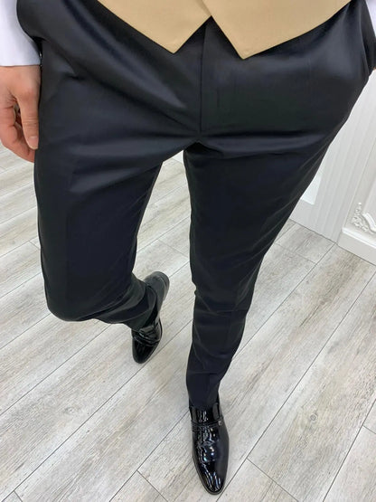 Napoli Gold Slim Fit Shawl Lapel Tuxedo - Elevate Your Formal Look - BRABION