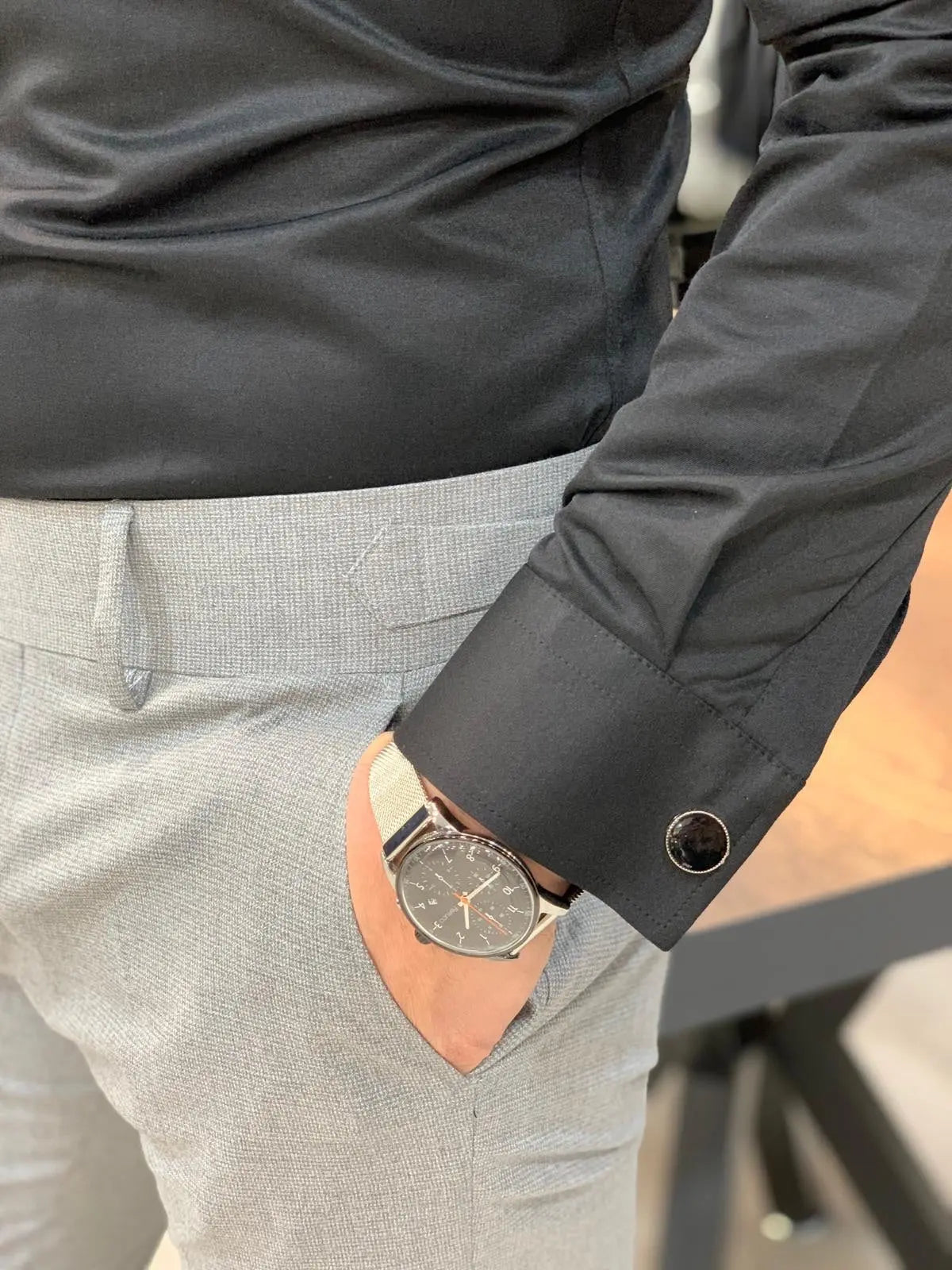 Jake Black Slim Fit Shirt for All Occasions - BRABION