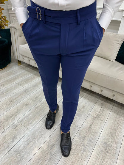 Sax Buckled Canvas Trousers for All Occasions - BRABION