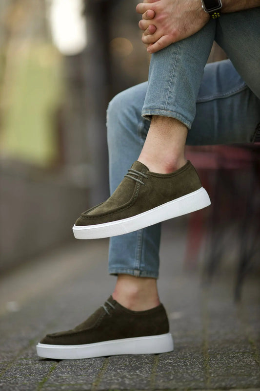 Vince Eva Sole Lace Detail Casual Shoes in Green - BRABION