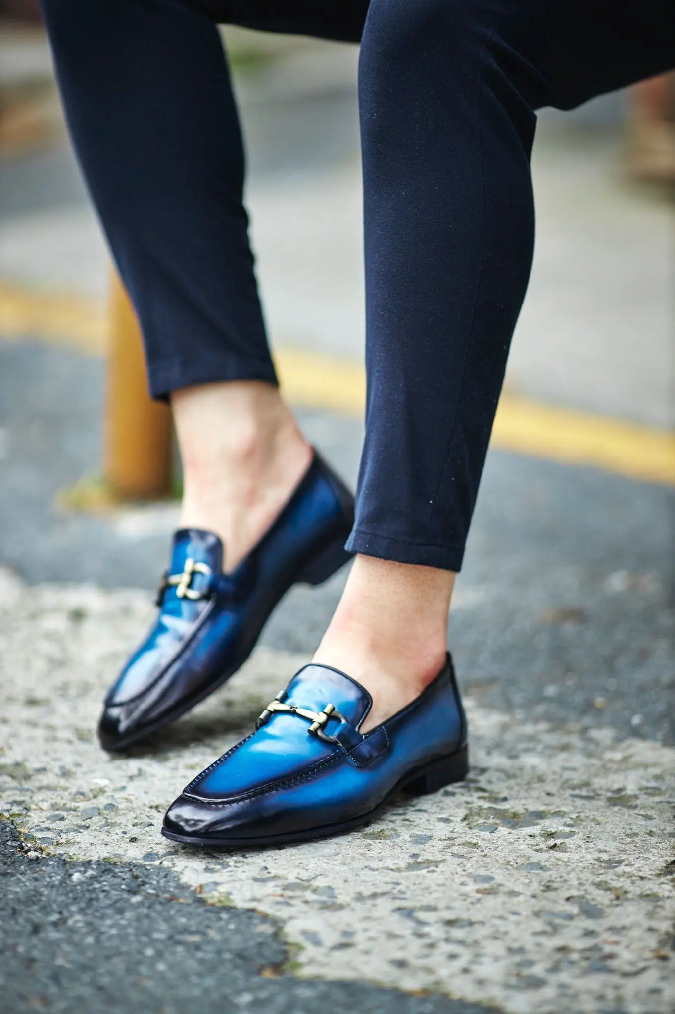 Louis Blue Special Edition Neolite Buckle Loafer - BRABION