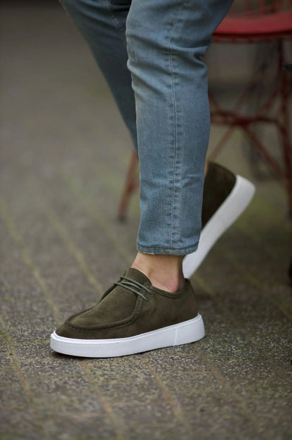 Vince Eva Sole Lace Detail Casual Shoes in Green - BRABION