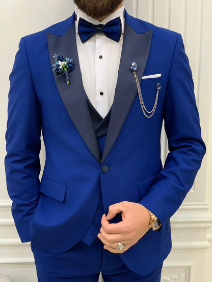 Perris Sax Slim Fit Tuxedo - BRABION