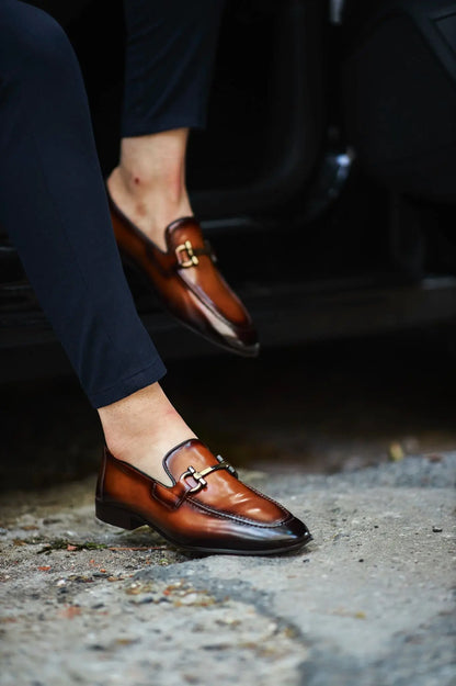Louis Brown Special Edition Neolite Buckle Loafer - Elevate Your Style - BRABION