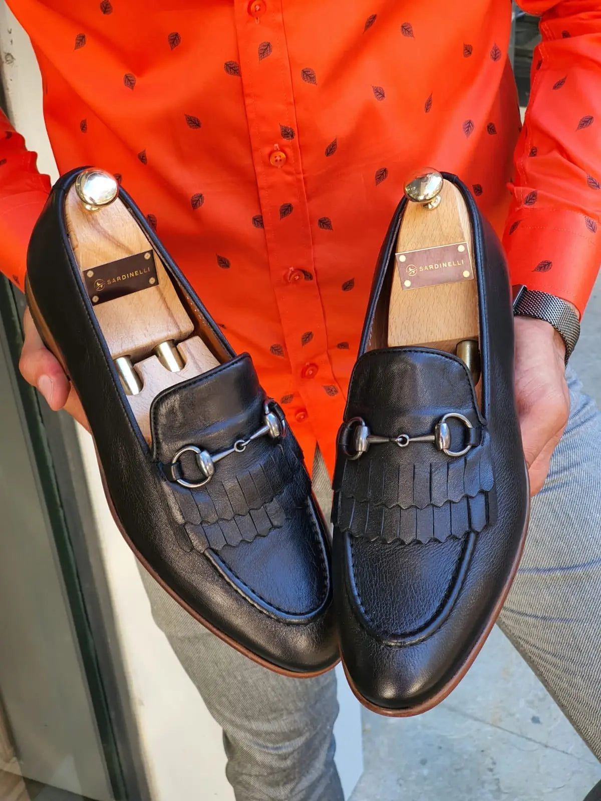 Henderson Black Kilt Bit Loafers - Elegant Leather Footwear - BRABION