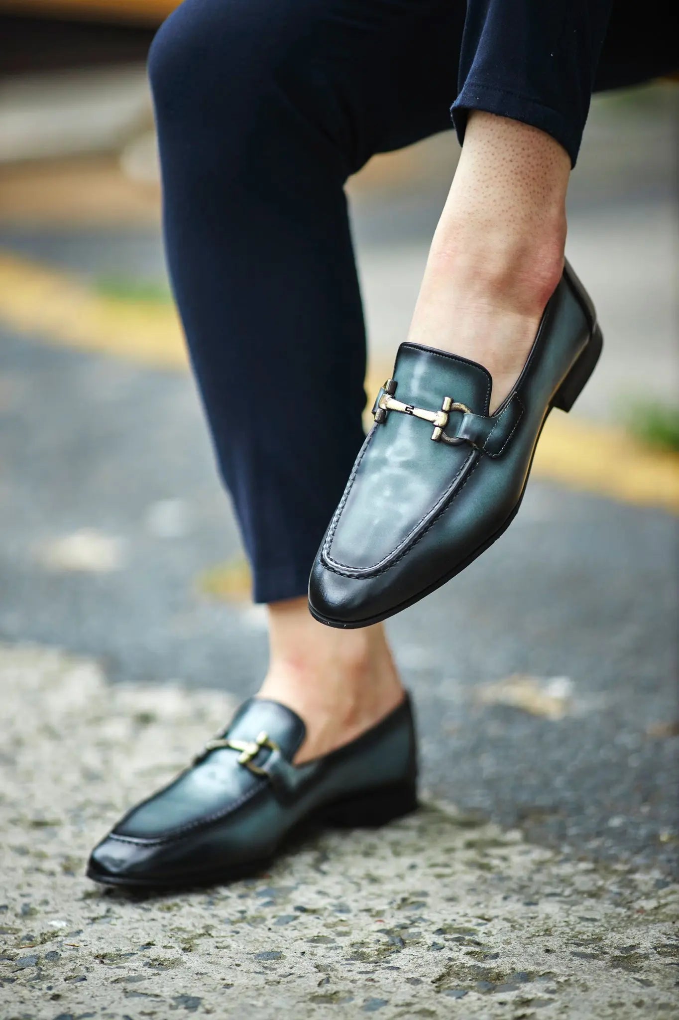 Louis Black Special Edition Neolite Buckle Loafer – Ultimate Elegance for Every Occasion - BRABION