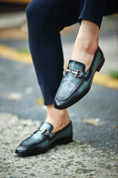 Louis Black Special Edition Neolite Buckle Loafer – Ultimate Elegance for Every Occasion - BRABION