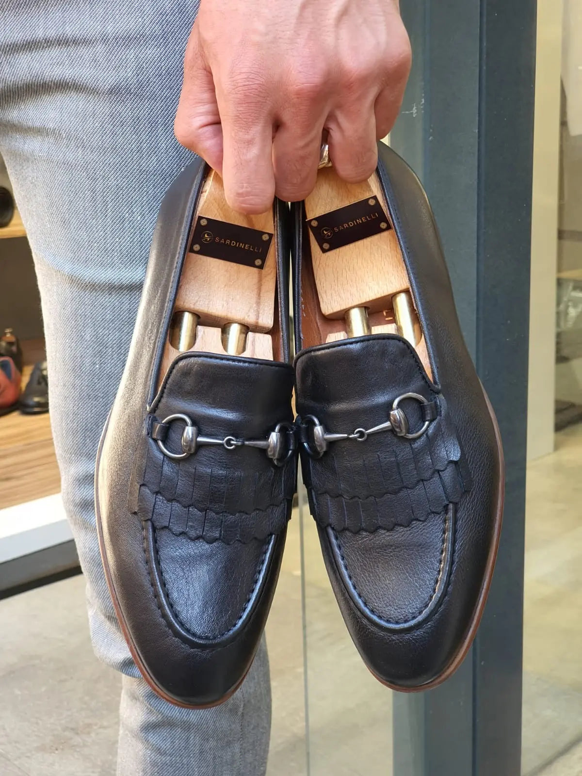 Henderson Black Kilt Bit Loafers - Elegant Leather Footwear - BRABION