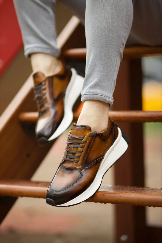 Prince Eva Sole Camel Shoes - Elegance Meets Comfort - BRABION