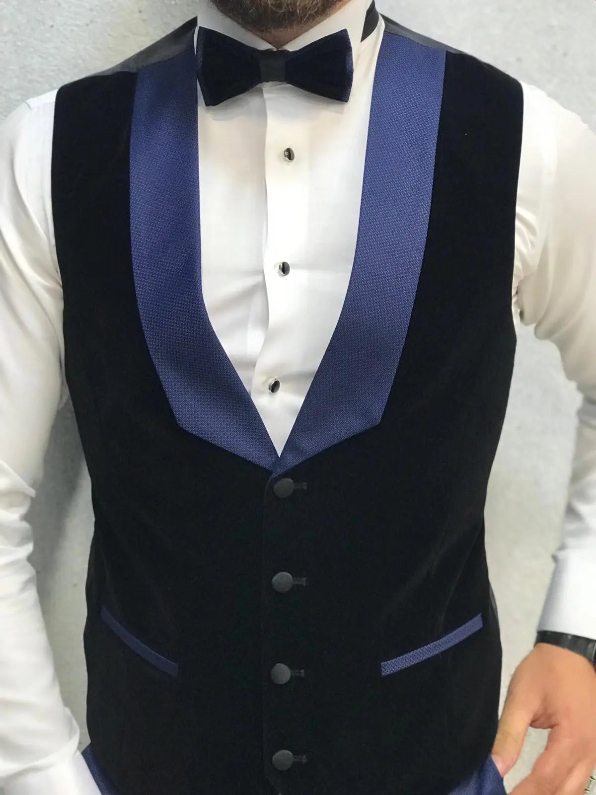Bergamo Parliament Blue Tuxedo - The Epitome of Elegance - BRABION