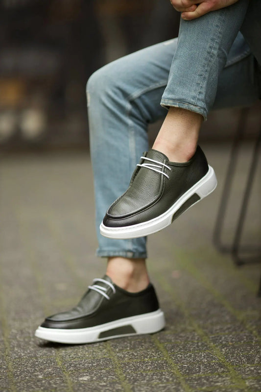 Vince Eva Pool Sole Green Shoes - Elegant Leather Footwear for All Occasions - BRABION