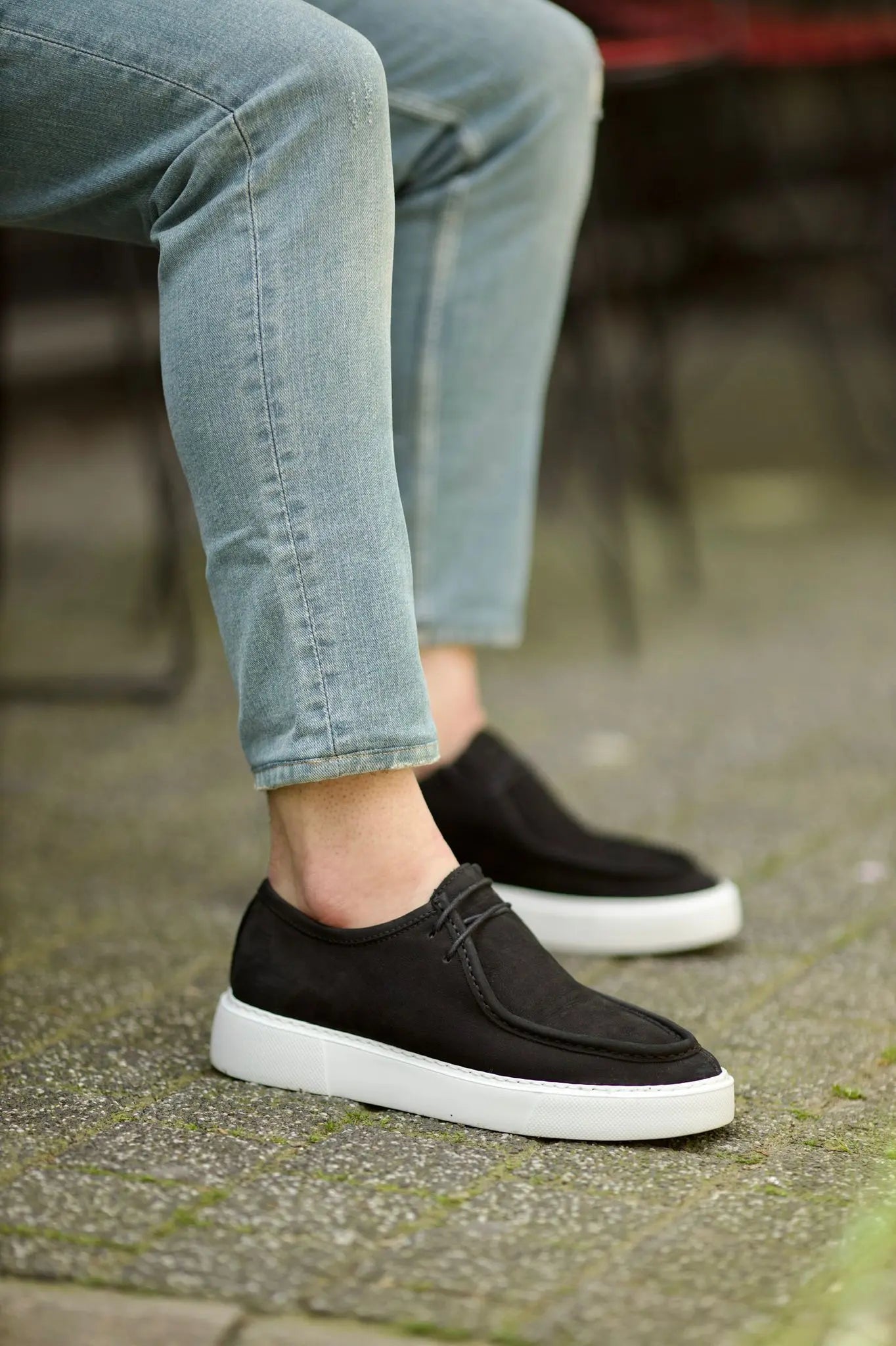 Vince Eva Sole Lace Detail Casual Black Sneakers - BRABION