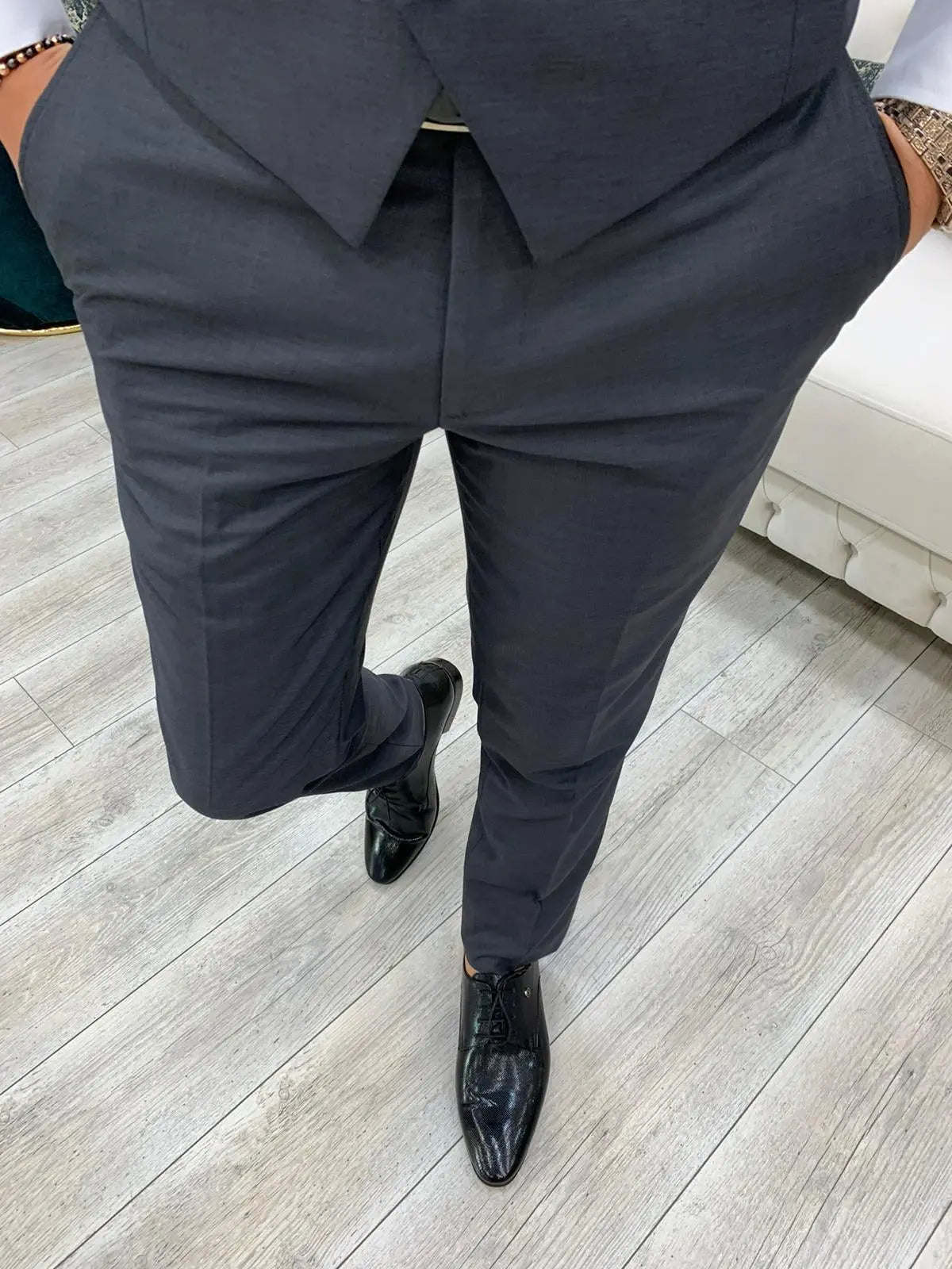 Lance Gray Slim Fit Suit - The Perfect Blend of Style and Comfort BOJONI