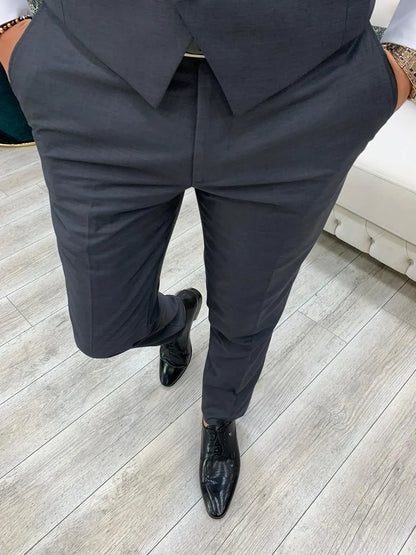 Lance Gray Slim Fit Suit - The Perfect Blend of Style and Comfort BOJONI