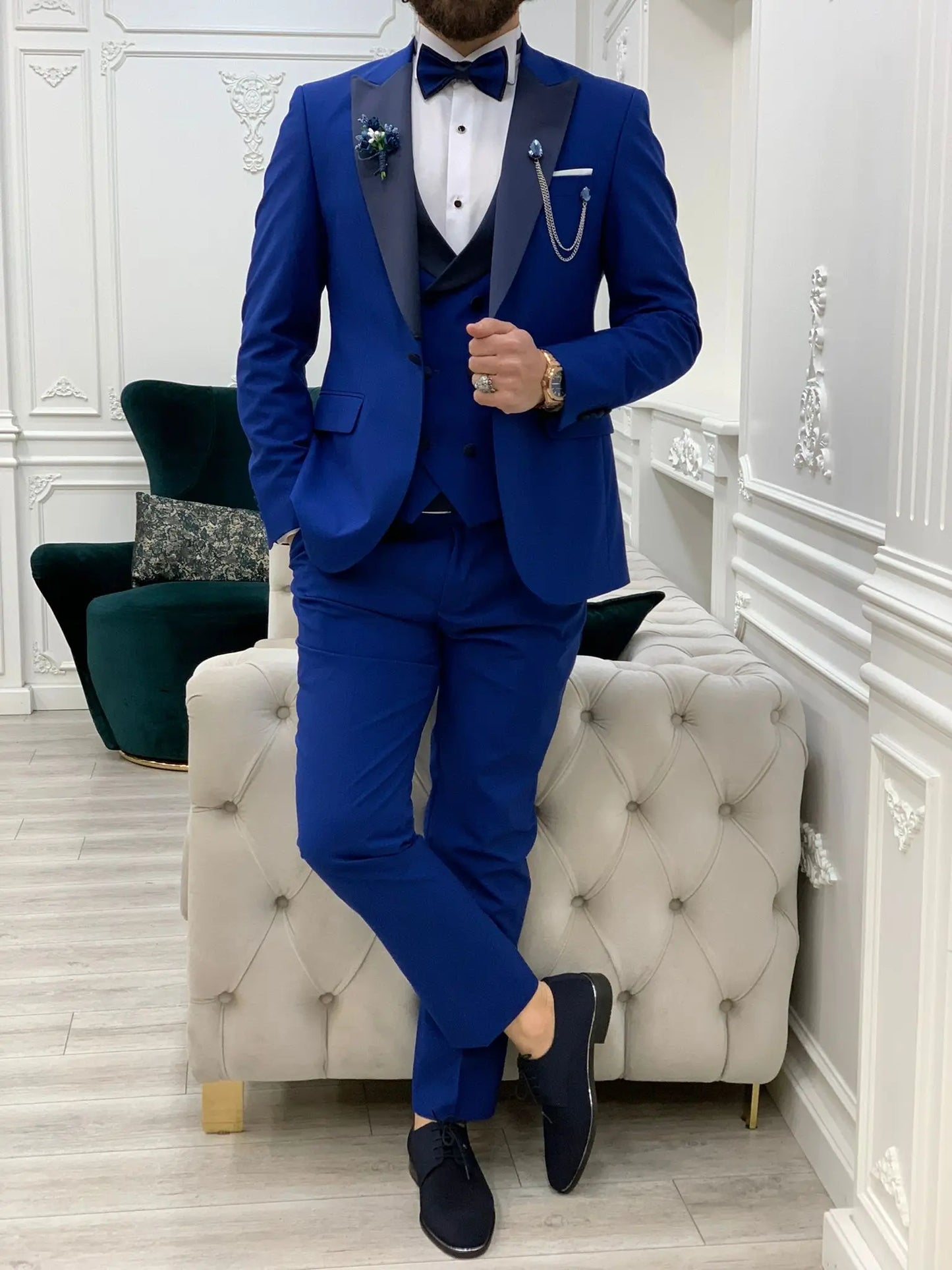 Perris Sax Slim Fit Tuxedo - BRABION