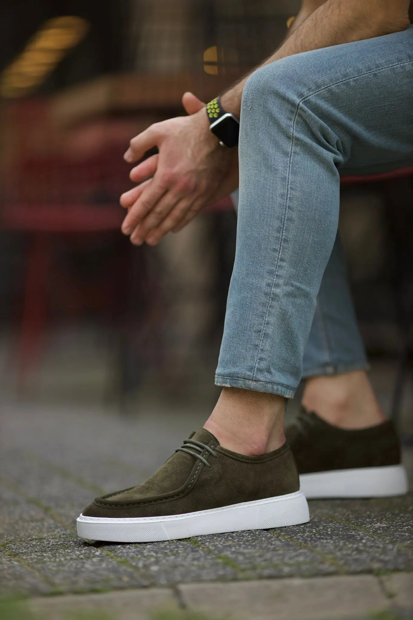 Vince Eva Sole Lace Detail Casual Shoes in Green - BRABION