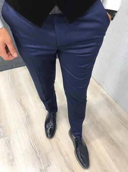 Bergamo Parliament Blue Tuxedo - The Epitome of Elegance - BRABION