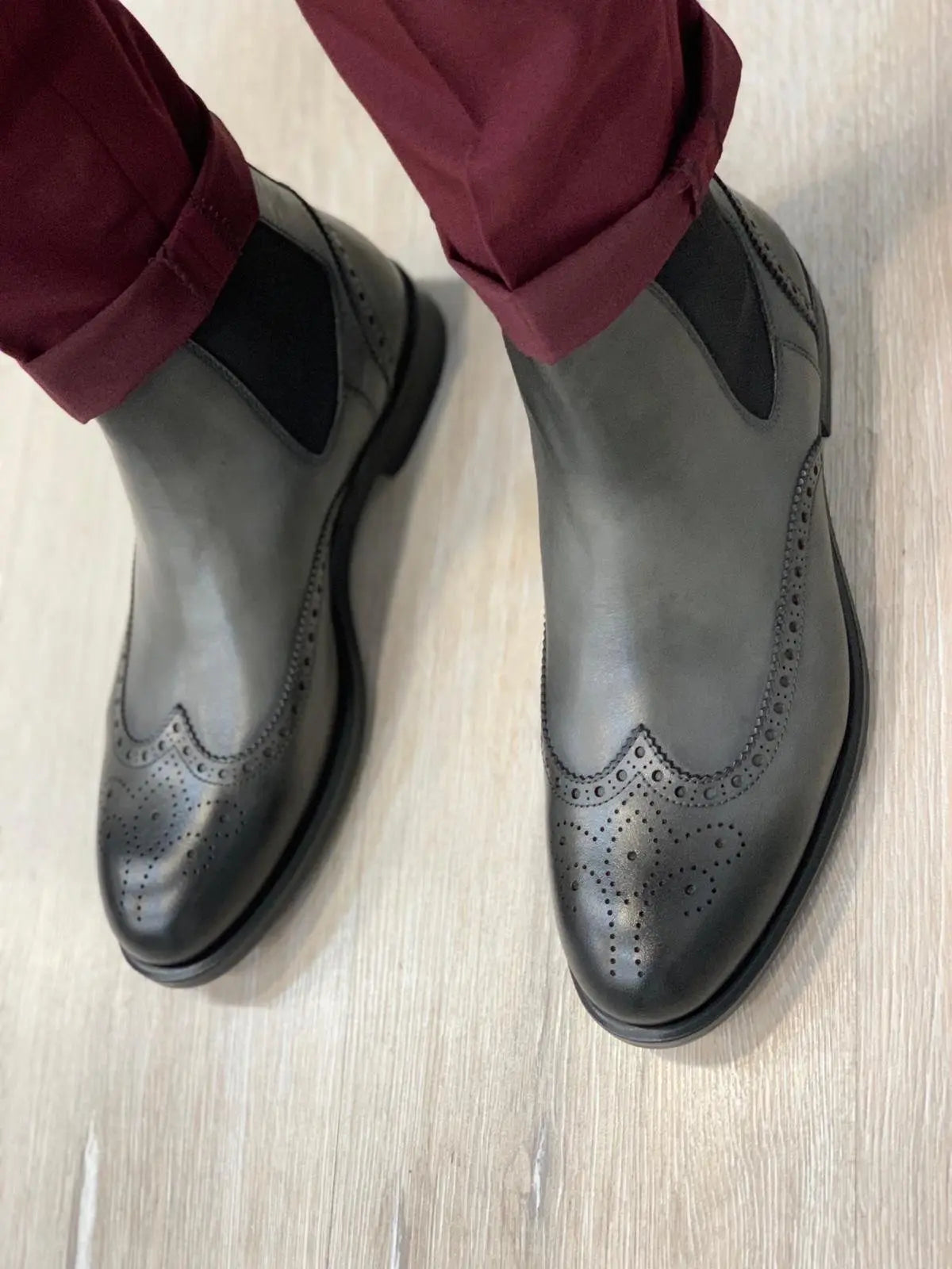 Napoli Leather Boots - Elegant Versatility for Every Occasion - BRABION