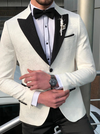 Bernard White Slim Fit Tuxedo - BRABION